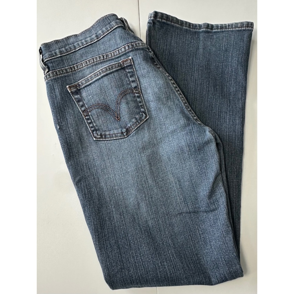 Levis 515 Bootcut Jeans Womens 10 Medium Blue Denim Mid Rise Stretch 515-0217